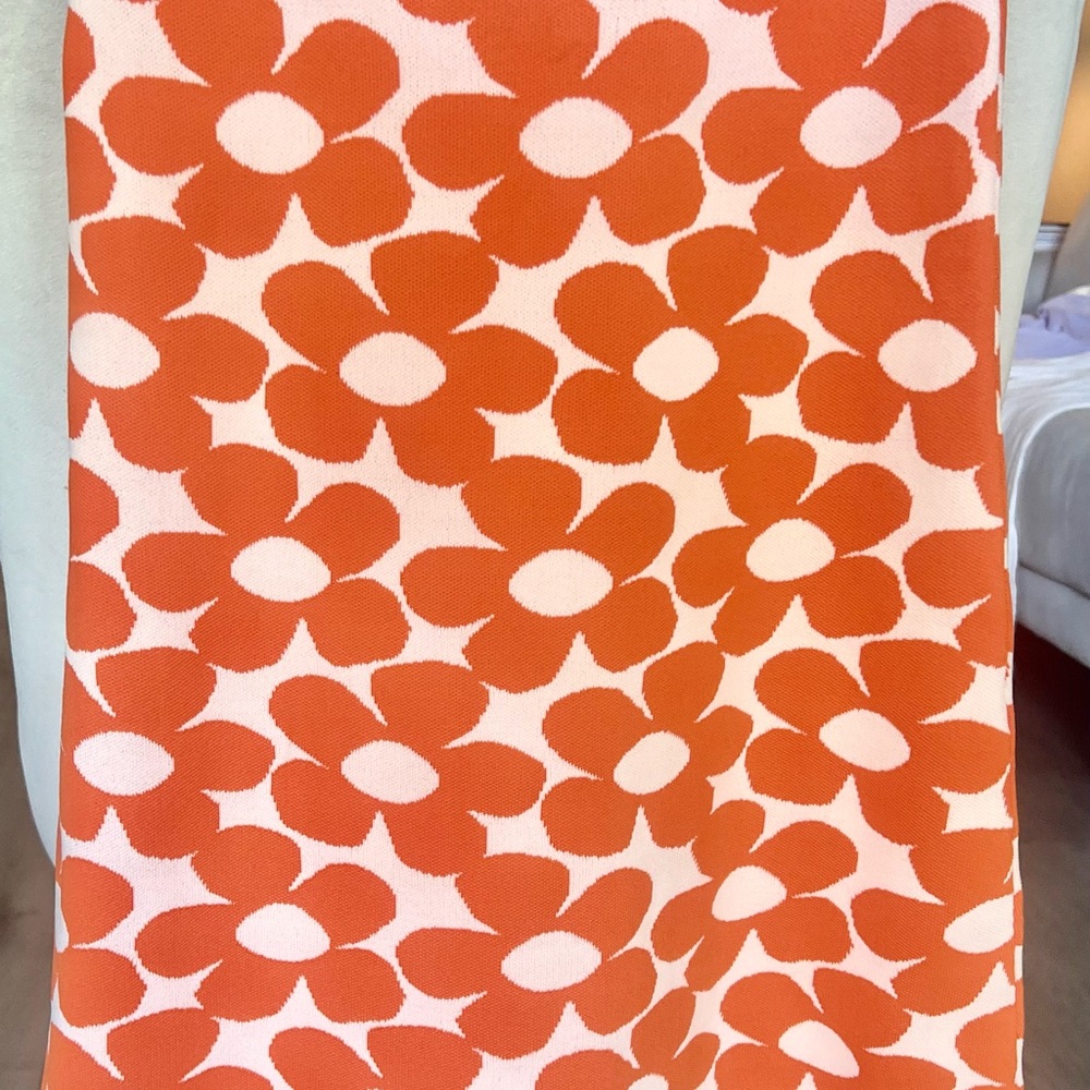 Zara Orange Floral Dress